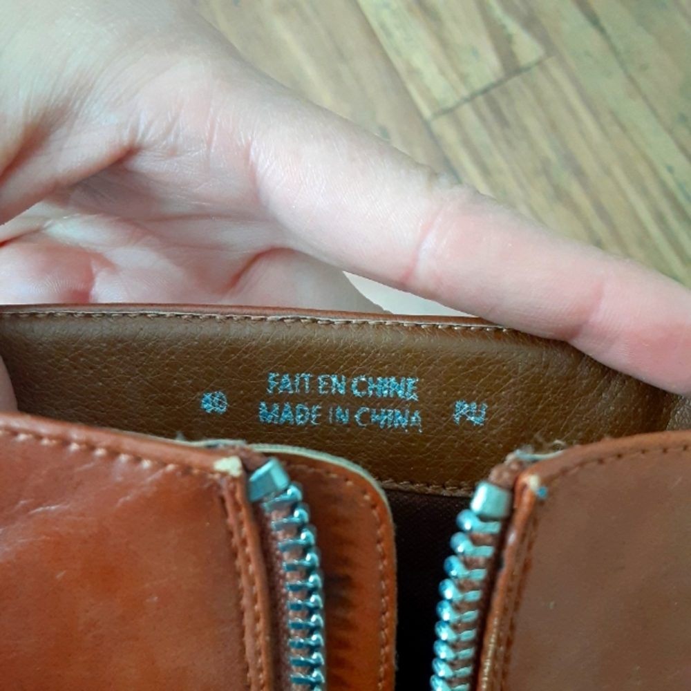 Matt & Nat Heeled Cognac Boots - Vegan Leather - Picture 7 of 7